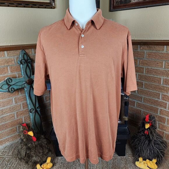 Tommy Bahama 18 Golf Polo Burnt Orange Size XL - Picture 2 of 5